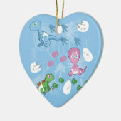 Baby Dinosaurs Keramisch Ornament (Links)