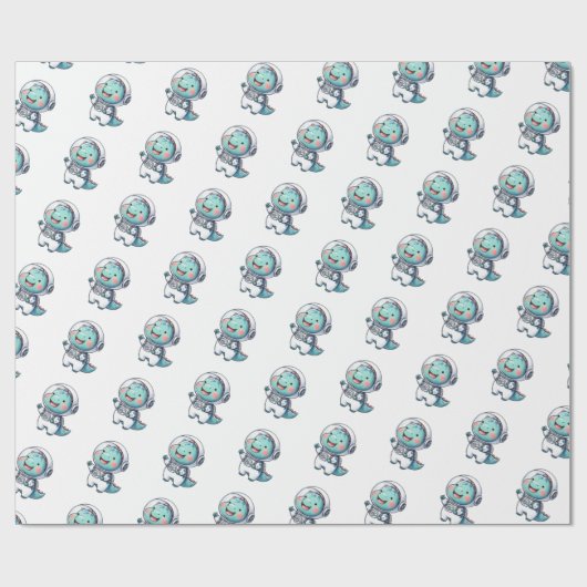 Baby-dinosaurus Cadeaupapier (Vlak)