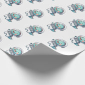 Baby-dinosaurus Cadeaupapier (Hoek)