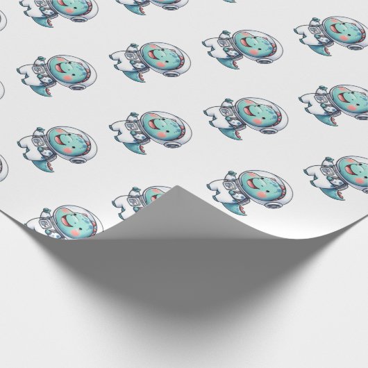 Baby-dinosaurus Cadeaupapier (Hoek)