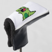 Baby dinosaurus cartoon golfheadcover (3/4 voorkant)