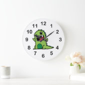 Baby dinosaurus cartoon grote klok (Huis)
