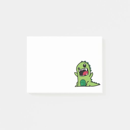 Baby dinosaurus cartoon post-it® notes (Voorkant)