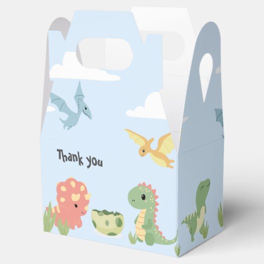 Baby dinosaurus/dinosaurus eieren verjaardagsfeest bedankdoosjes (Geopend)