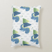 Baby Dinosaurus en bergen Accent Kussen (Achterkant (Verticaal))