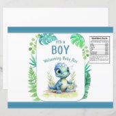 Baby Dinosaurus Groene en Blauwe Chipzak (Voorkant / Achterkant)