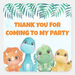 Baby Dinosaurus Party Favor Stickers