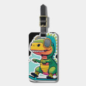 Baby Dinosaurus Schaatsen | Zo ga ik te werk Bagagelabel