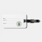 Baby Dinosaurus Schaatsen | Zo ga ik te werk Bagagelabel (Achterkant horizontaal)