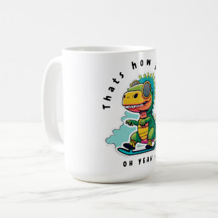 Baby Dinosaurus Schaatsen Zo ga ik te werk Koffiemok