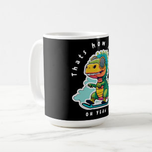 Baby Dinosaurus Schaatsen   Zo ga ik te werk Koffiemok