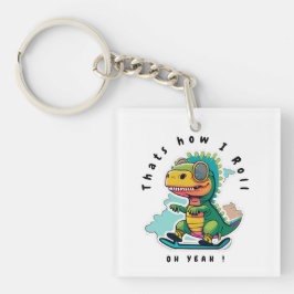 Baby Dinosaurus Schaatsen | Zo ga ik te werk Sleutelhanger