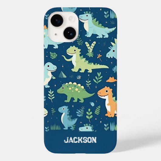 Baby-dinosauruspatroon Case-Mate iPhone Case (Achterkant)