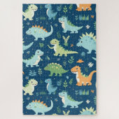 Baby-dinosauruspatroon Legpuzzel (Verticaal)