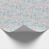 Baby dinosaurussen in het blauw cadeaupapier (Hoek)