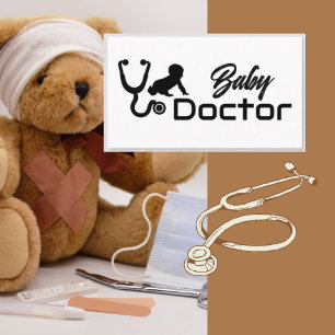Baby Doctor Pediatrische arts MD Stethoscoop Visitekaartje