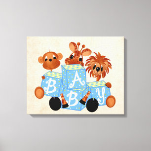 Baby doek canvas afdruk