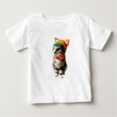 baby doek, T-shirt met kattenprint (Voorkant)