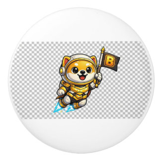 Baby Doge Ruimtevaarder Keramische Knop