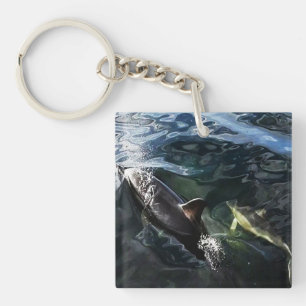 Baby Dolfijn Met Moeder Oceaan Natuur Cadeau Sleutelhanger