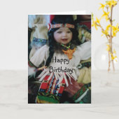 BABY DOLL BIRTHDAY WISHES KAART (Gele Bloem)