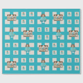 Baby Doll en Dollhouses Fun Cadeaupapier (Vlak)