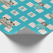 Baby Doll en Dollhouses Fun Cadeaupapier (Hoek)