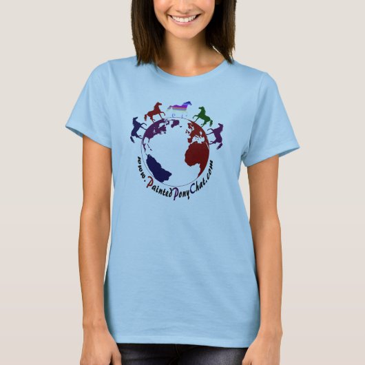 Baby Doll Fited Painted Pony Chat-shirt T-shirt (Voorkant)