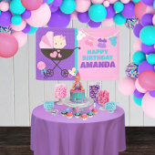 Baby Doll Happy Birthday Banner