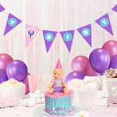 Baby Doll Happy Birthday Hanging Bunting Banner