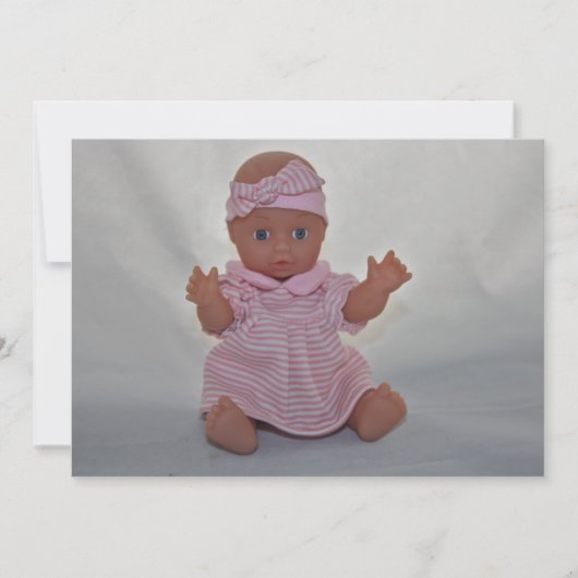 Baby Doll Invitation Kaart (Voorkant)