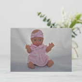 Baby Doll Invitation Kaart (Staand voorkant)