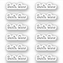 Baby Doll Kiss-Cut Santa Claus Signature