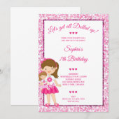 Baby Doll Party Verjaardag Elke Leeftijd Kaart (Voorkant / Achterkant)