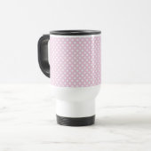 Baby Doll Pink Dot Retro Travel Mug Reisbeker (Voorkant links)