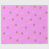 Baby Doll Roze Cadeaupapier (Vlak)