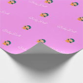 Baby Doll Roze Cadeaupapier (Hoek)