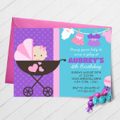 Baby Doll Verjaardagsfeestuitnodigingen Kaart