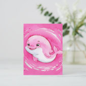 Baby Dolphin Briefkaart (Staand voorkant)
