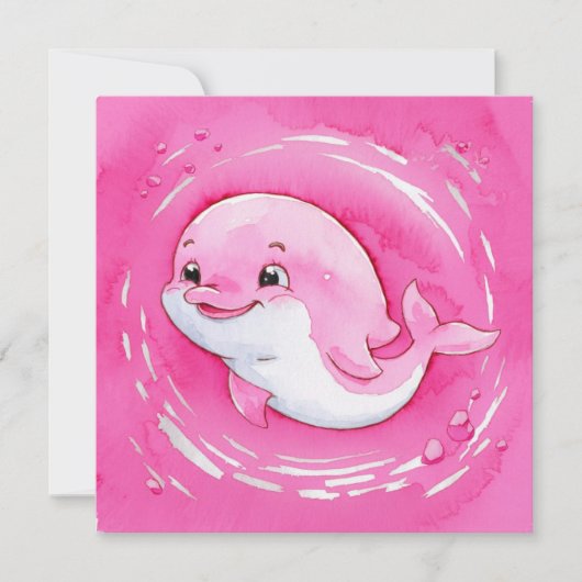 Baby Dolphin Kaart (Voorkant)