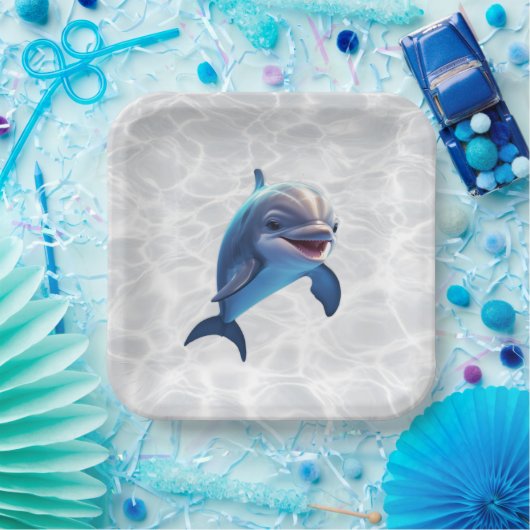 Baby Dolphin Platter Papieren Bordje (Feest)