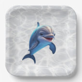 Baby Dolphin Platter Papieren Bordje (Voorkant)