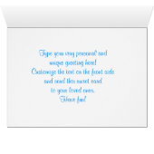 Baby Dolphin Wenskaart (Binenzijde Horizontaal (Onderkant))