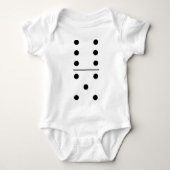 Baby Dominoe Kostuum Romper (Voorkant)