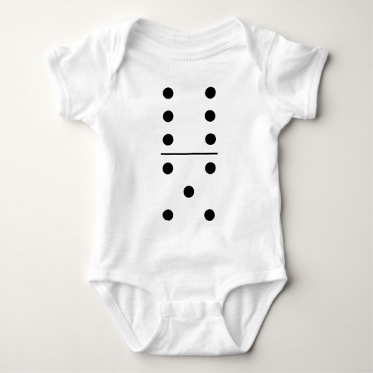 Baby Dominoe Kostuum Romper (Voorkant)