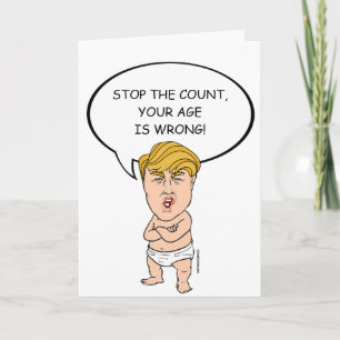 Baby Donald Trump Verjaardagskaart - Pas het aan Kaart