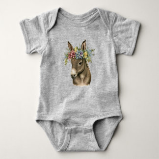  Baby Donkey Baby Bodysuit