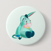 Baby Donkey Button - Uw kleur - Tekst (Voorkant)