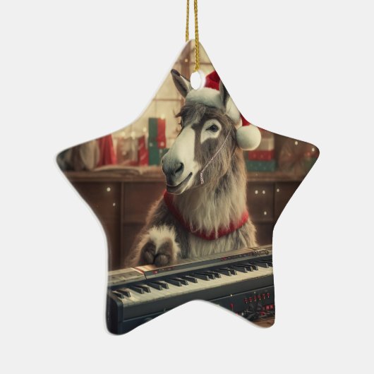 Baby Donkey familie Ornament, Donkey Lovers gesche Keramisch Ornament (Rechts)