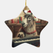 Baby Donkey familie Ornament, Donkey Lovers gesche Keramisch Ornament (Voorkant)